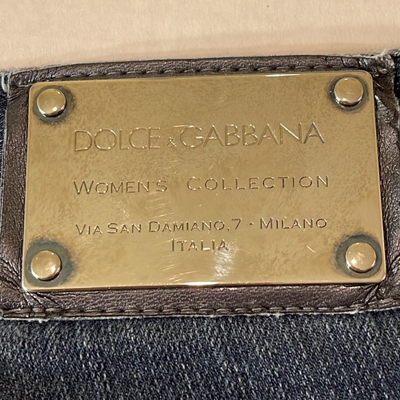 Dolce & Gabbana Women's Collection Low Rise Denim Jeans (6-8) - Picture 7 of 11